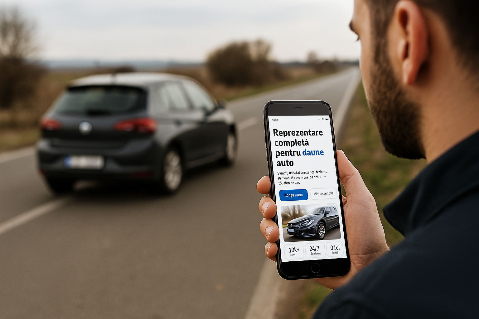 Asistență daune auto Groupama